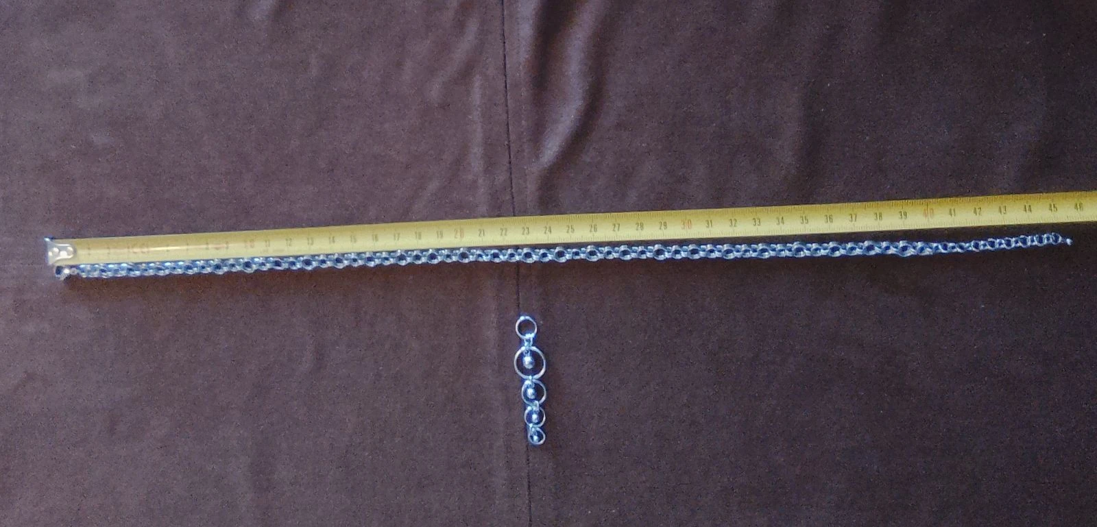 Minimalist Necklace with Japanese Chainmail Pendant Unisex – photo 6